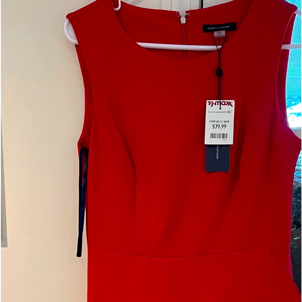 Women brand new dress red Tommy hillfiger